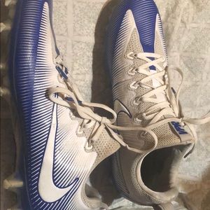 Cleats Nike blue and white barley used